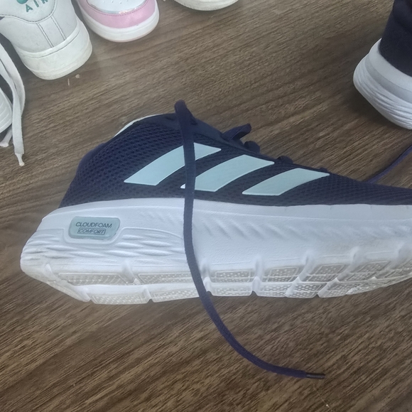 Adidas Woman Dark Blue and White Sneakers - Picture 8 of 9